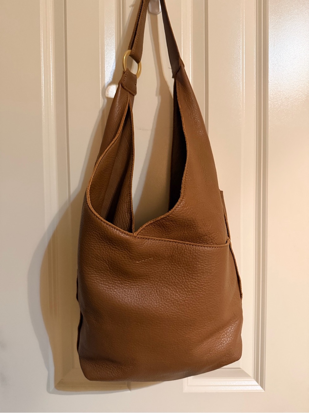 Hammitt Large Tom Mahogany Pebble Leather Shoulder Bag - Picture 6 of 11